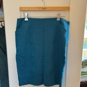 Christopher & Banks Vibrant Blue Pencil Skirt